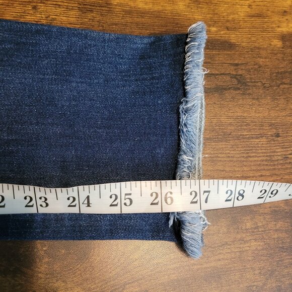 DL1961 Jeans 25 Mara Straight Ankle Instasculpt Ravine Mid Rise Fray Hem Stretch - Picture 10 of 13